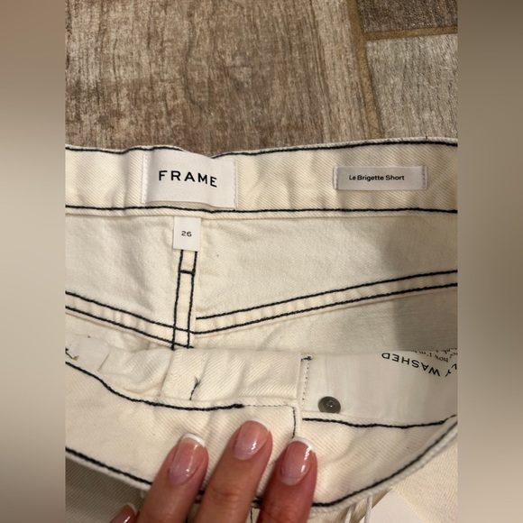NWT New Frame Denim Le Brigette Shorts- Chalked - Picture 7 of 11
